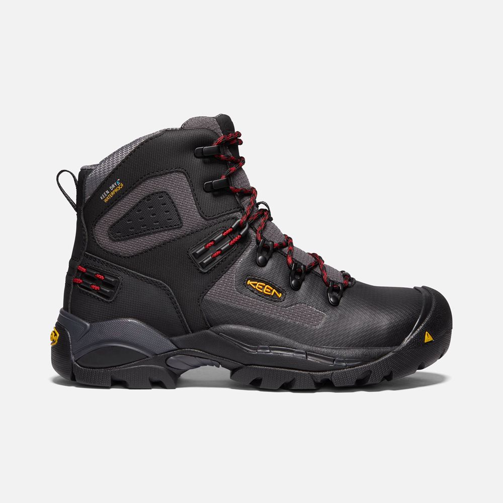 Keen Trekking Bot Erkek Siyah - St. Paul 6" Wp (Carbon-Fiber Toe) - Türkiye VDGZ50391